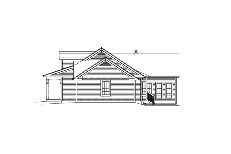 Architectural House Design - Exterior - Other Elevation 1 for Southern House Plan #57-605 - 3 bed, 2.5 bath