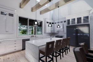 Interior - Kitchen for Barndominium House Plan #923-401 - 5 bed, 3.5 bath