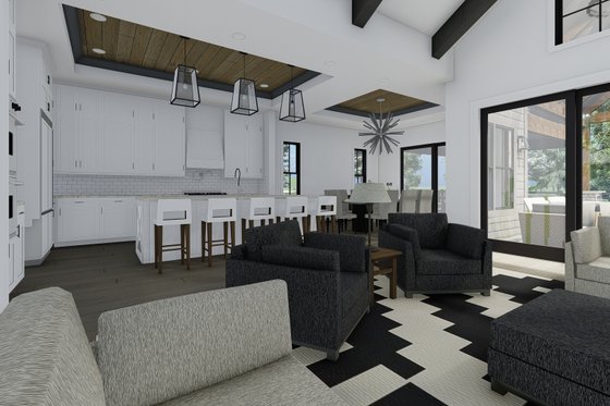 Interior - Dining Room for Traditional House Plan #1069-33 - 2 bed, 2.5 bath