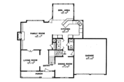 Tudor Style House Plan - 4 Beds 2.5 Baths 2690 Sq/Ft Plan #405-320 