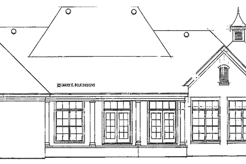 Dream House Plan - Exterior - Rear Elevation for Country House Plan #952-260 - 4 bed, 2.5 bath