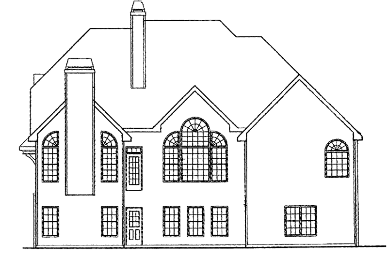 Home Plan - Exterior - Rear Elevation for Country House Plan #927-601 - 3 bed, 3.5 bath
