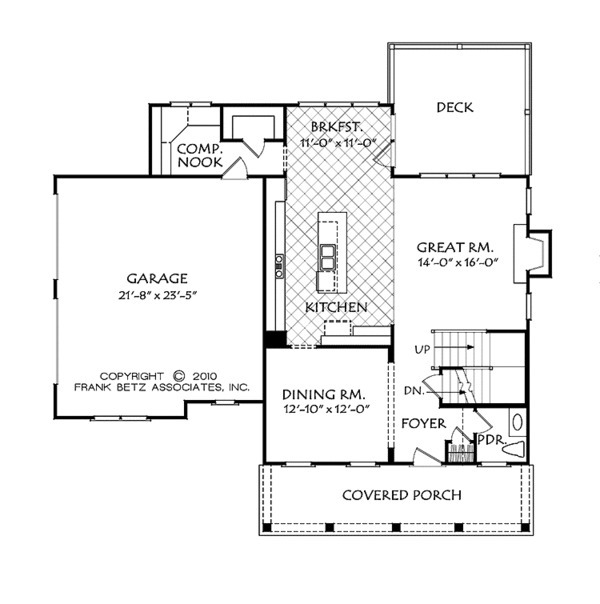 Home Plan - Country Floor Plan - Main Floor Plan #927-952