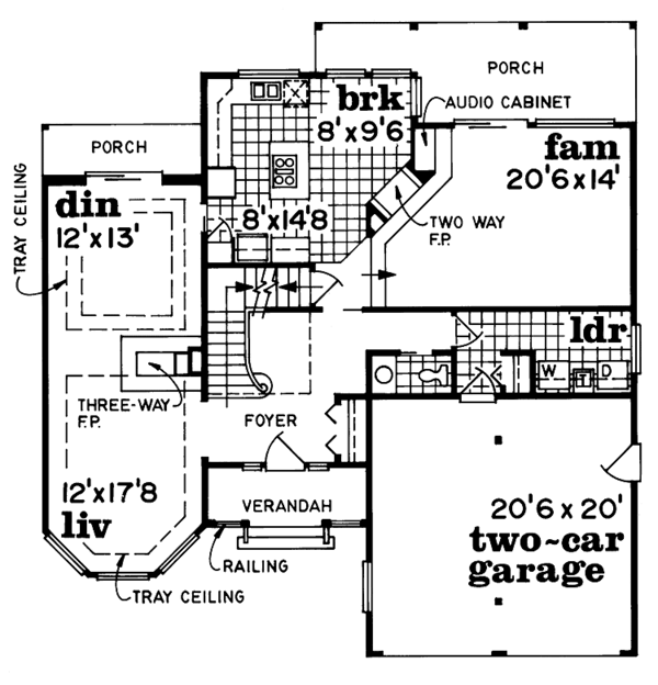 Dream House Plan - Traditional Floor Plan - Main Floor Plan #47-771