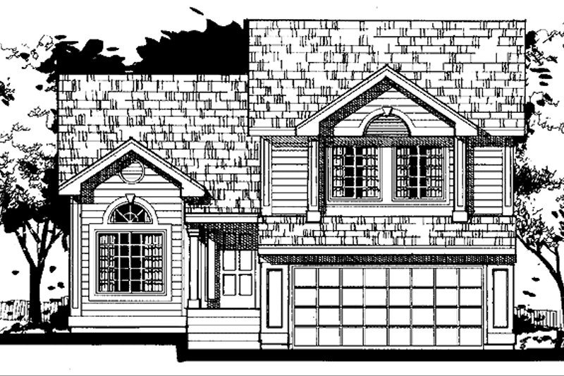 Home Plan - Ranch Exterior - Front Elevation Plan #300-114