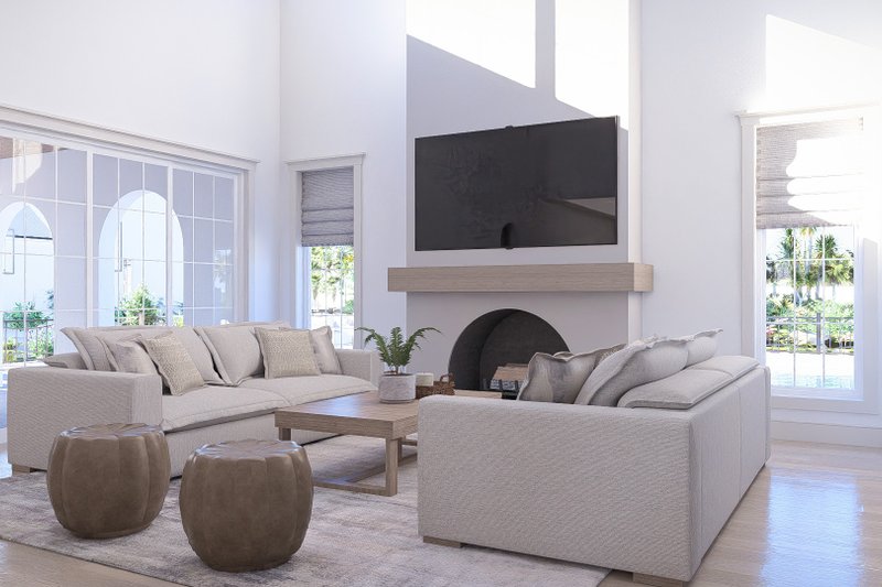 House Blueprint - Interior - Family Room for Beach House Plan #455-766 - 4 bed, 3.5 bath