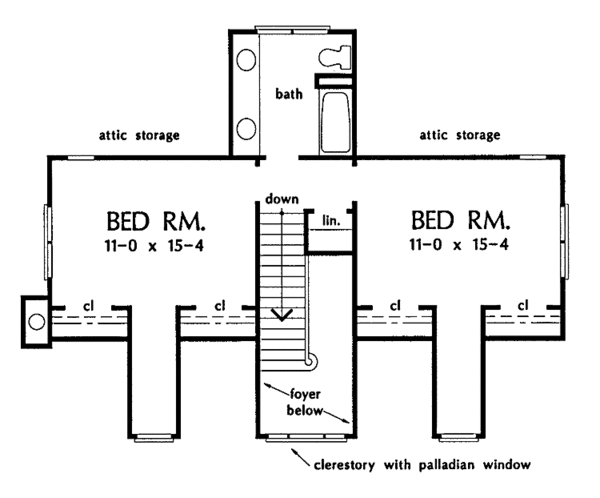 Home Plan - Country Floor Plan - Upper Floor Plan #929-140