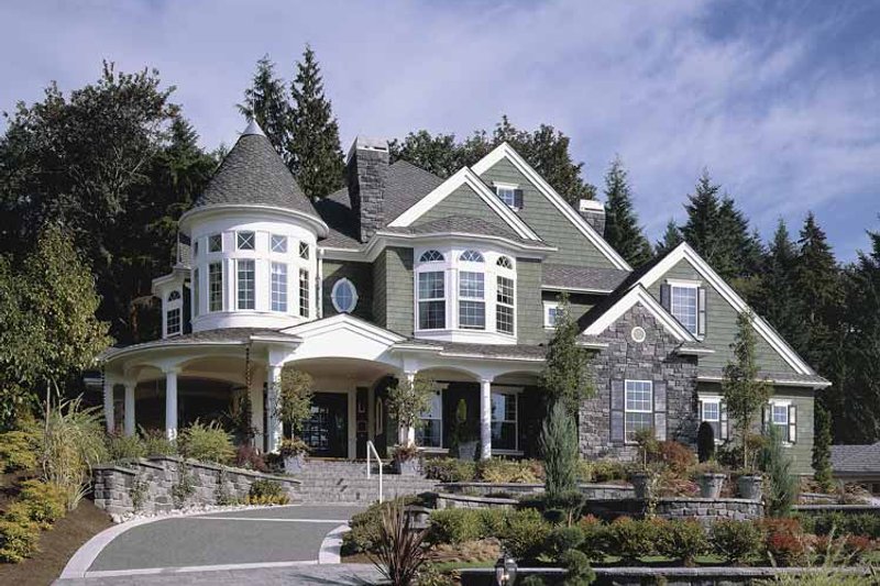 Architectural House Design - Exterior - Front Elevation 5 for Victorian House Plan #132-255 - 4 bed, 4.5 bath