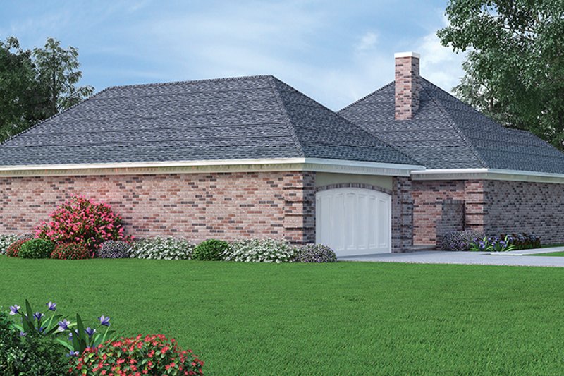 Home Plan - Exterior - Rear Elevation for Country House Plan #45-478 - 3 bed, 2 bath