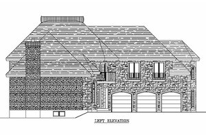 Exterior - Other Elevation 1 for European House Plan #138-324 - 4 bed, 2.5 bath