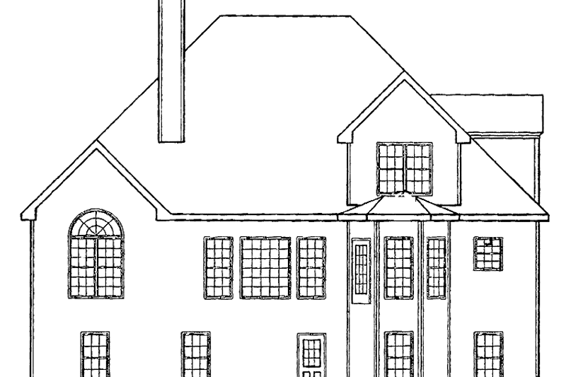 Home Plan - Exterior - Rear Elevation for Country House Plan #927-507 - 3 bed, 2.5 bath