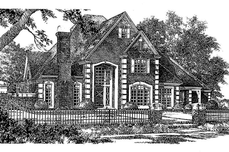 House Plan Design - Traditional Exterior - Front Elevation Plan #310-1098
