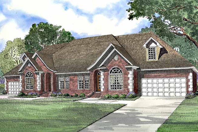 Dream House Plan - Country Exterior - Front Elevation Plan #17-3196