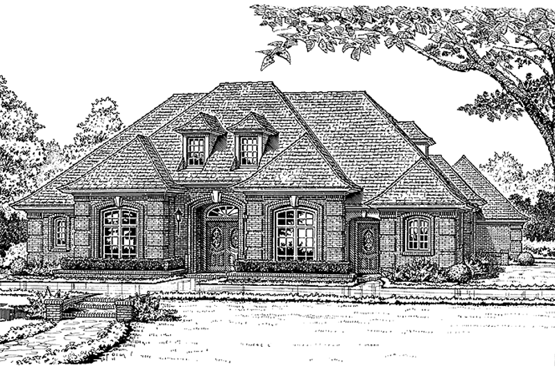 Dream House Plan - Country Exterior - Front Elevation Plan #310-1053
