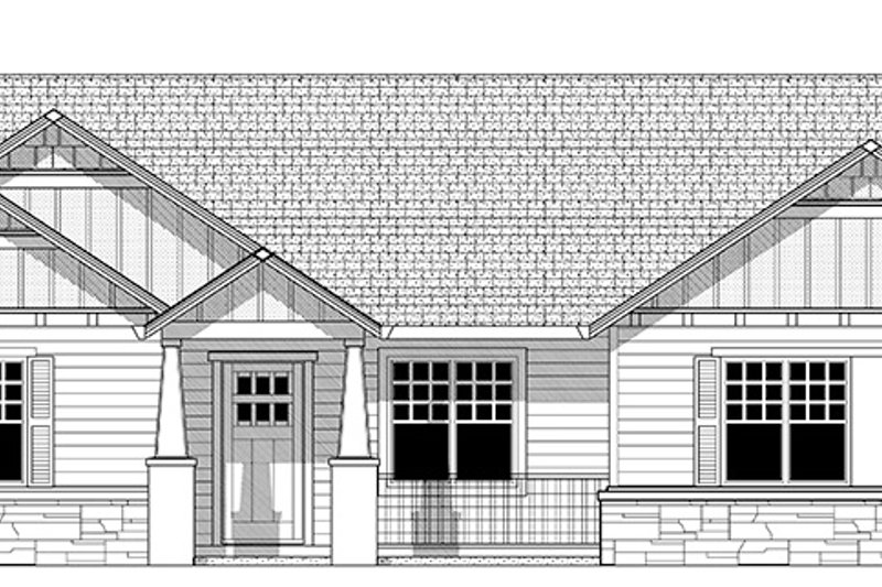 House Plan Design - Exterior - Front Elevation 5 for Craftsman House Plan #943-45 - 3 bed, 2 bath