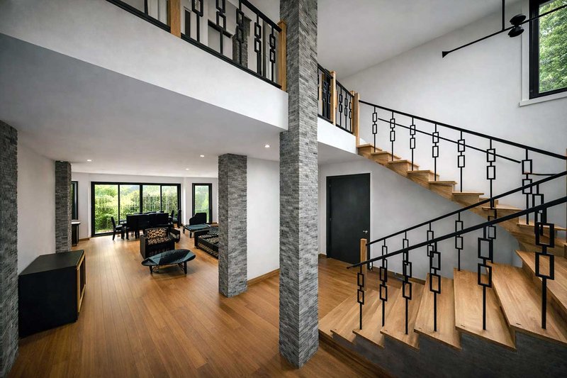 Dream House Plan - Interior - Entry for Contemporary House Plan #1101-53 - 3 bed, 3.5 bath