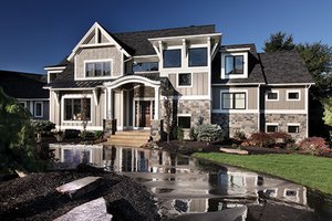 Exterior - Front Elevation 3 for Craftsman House Plan #928-224 - 4 bed, 3.5 bath