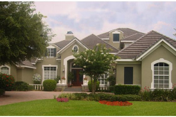 Exterior - Front Elevation for Traditional House Plan #135-209 - 7 bed, 6 bath