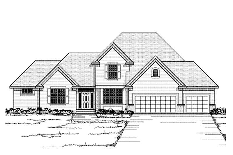 Dream House Plan - Traditional Exterior - Front Elevation Plan #51-1052