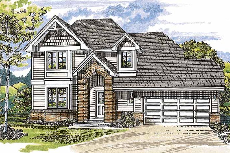 Dream House Plan - Traditional Exterior - Front Elevation Plan #47-906