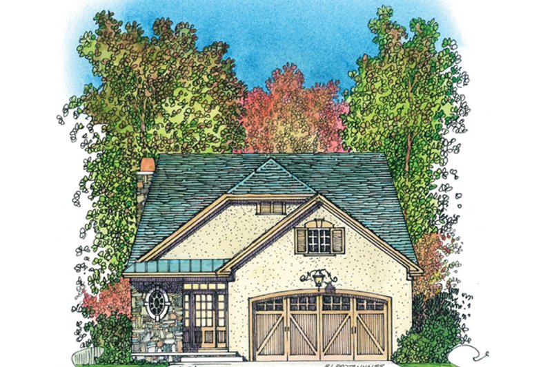 House Design - Country Exterior - Front Elevation Plan #1016-110