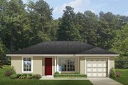 Ranch Style House Plan - 2 Beds 1 Baths 820 Sq/Ft Plan #1058-74 