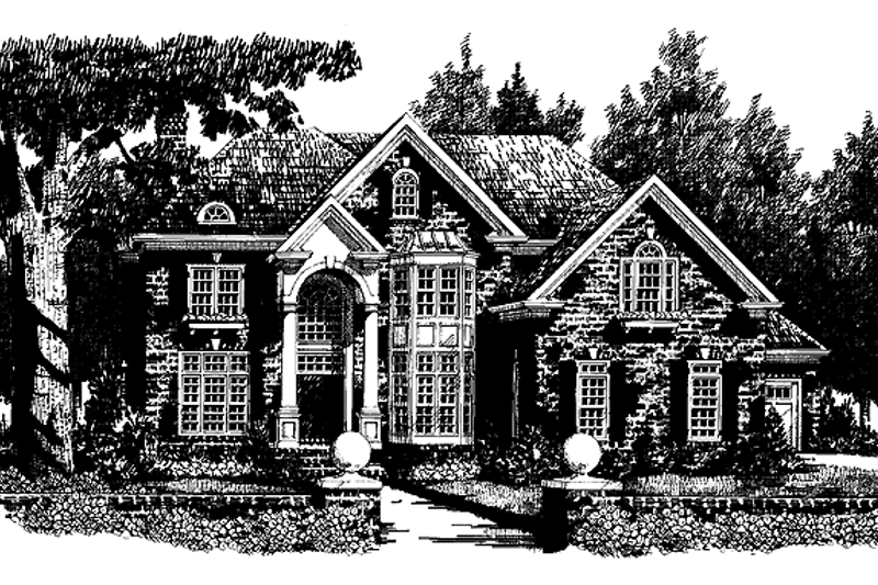 Home Plan - Exterior - Front Elevation 3 for Traditional House Plan #927-293 - 5 bed, 5.5 bath