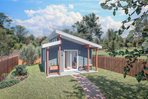 Modern Exterior - Front Elevation Plan #1099-11