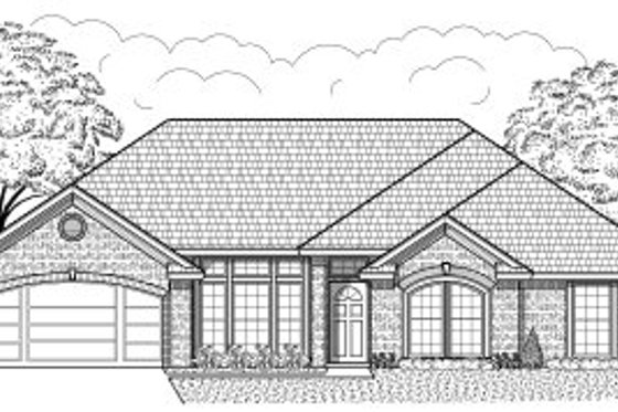 Exterior - Front Elevation for Traditional House Plan #65-442 - 3 bed, 2 bath