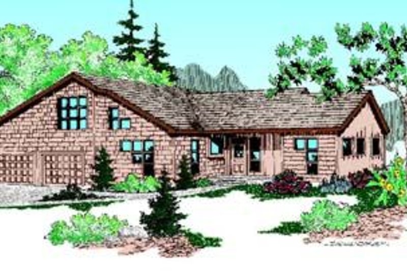 House Blueprint - Traditional Exterior - Front Elevation Plan #60-392