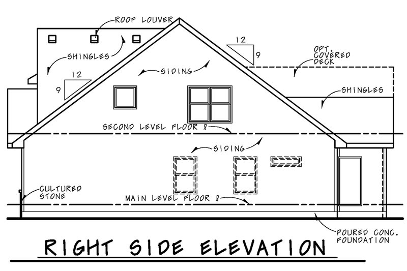 House Plan Design - Exterior - Other Elevation 1 for Craftsman House Plan #20-2188 - 3 bed, 3 bath