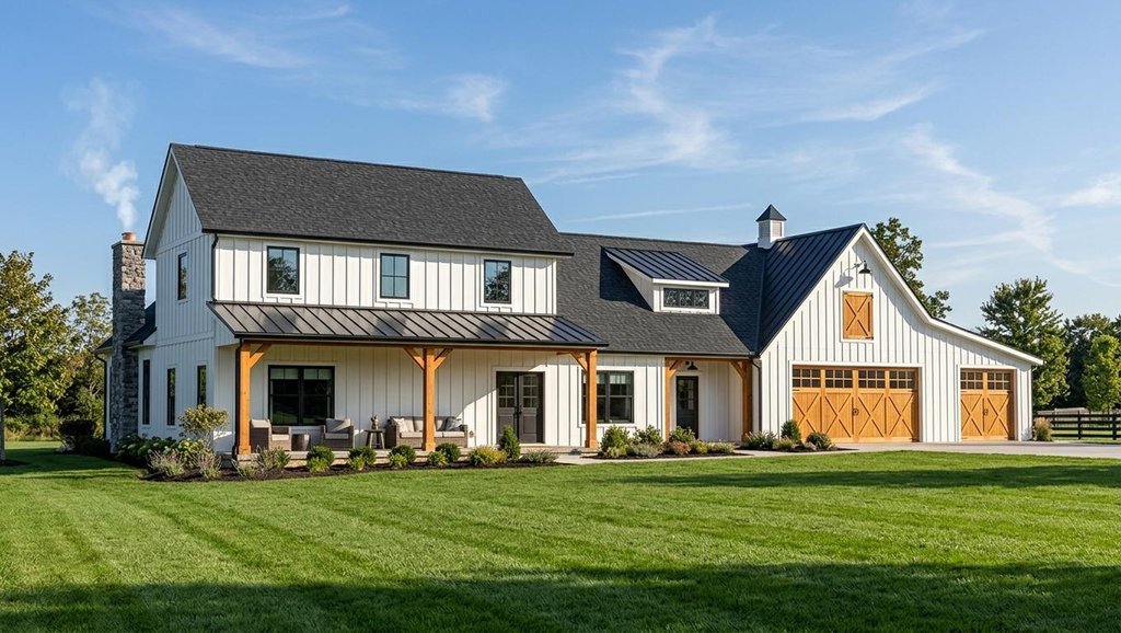 Exterior - Front Elevation 2 for Barndominium House Plan #1064-231 - 3 bed, 2.5 bath