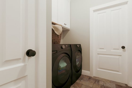 Interior - Laundry for Farmhouse House Plan #44-290 - 3 bed, 2 bath