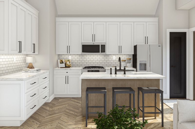 Dream House Plan - Interior - Kitchen for Modern House Plan #455-519 - 1 bed, 1 bath