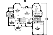 European Style House Plan - 3 Beds 2 Baths 2576 Sq/Ft Plan #25-4330 