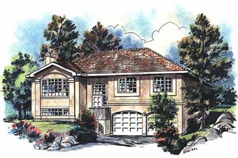 House Design - European Exterior - Front Elevation Plan #18-301