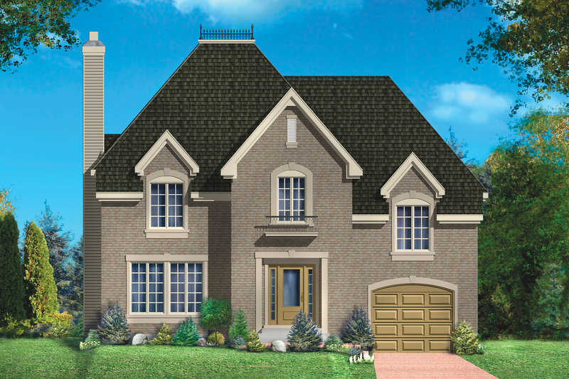 Dream House Plan - European Exterior - Front Elevation Plan #25-4862