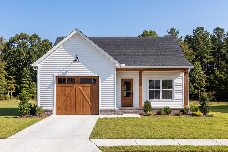 House Design - Exterior - Front Elevation 2 for Farmhouse House Plan #1117-52 - 1 bed, 1 bath