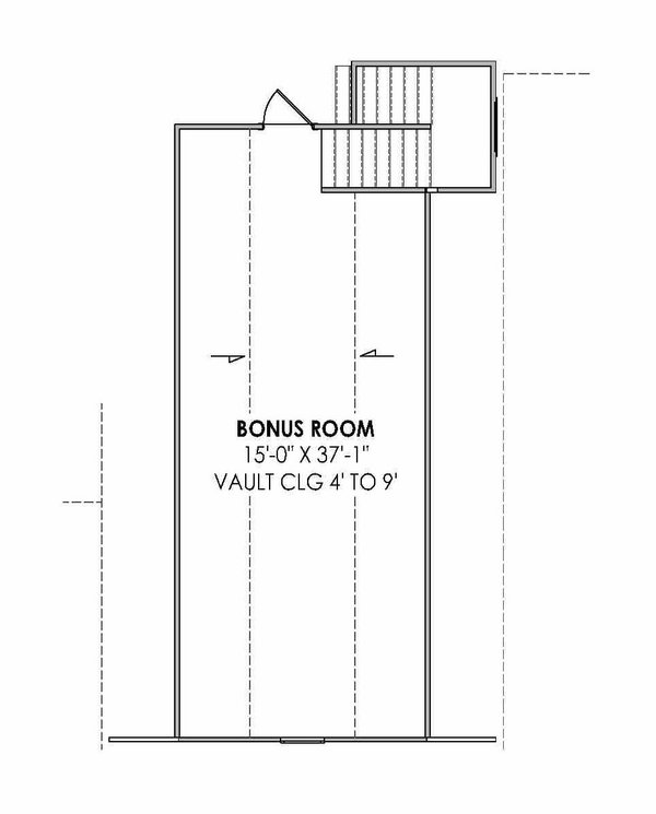 Farmhouse Floor Plan - Upper Floor Plan #1096-38