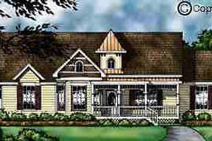 Country Exterior - Front Elevation Plan #40-113