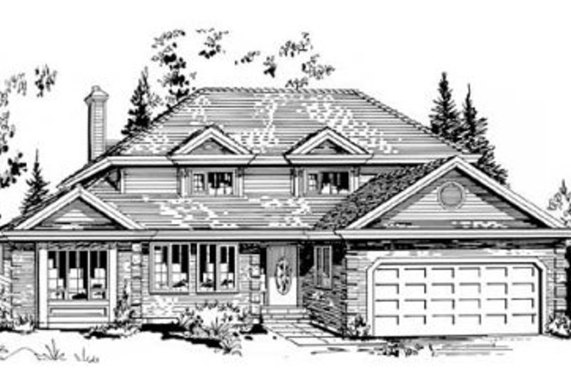Architectural House Design - Traditional Exterior - Front Elevation Plan #18-9049