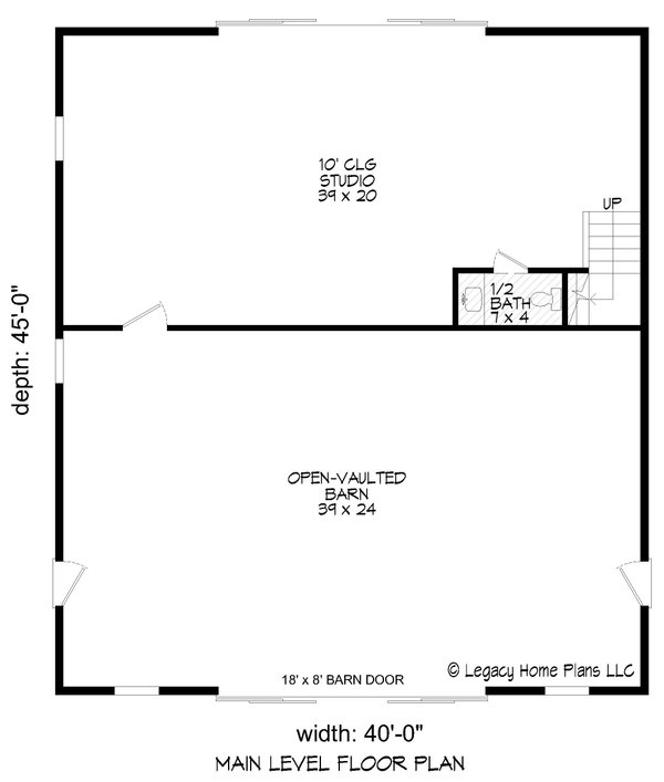 Country Floor Plan - Main Floor Plan #932-877