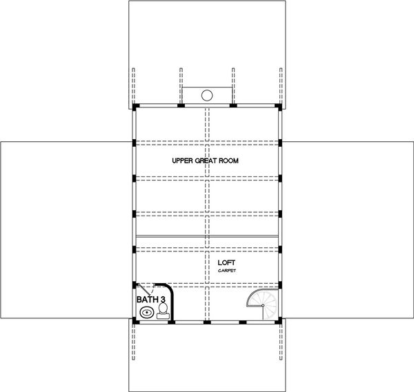 Contemporary Floor Plan - Upper Floor Plan #140-161