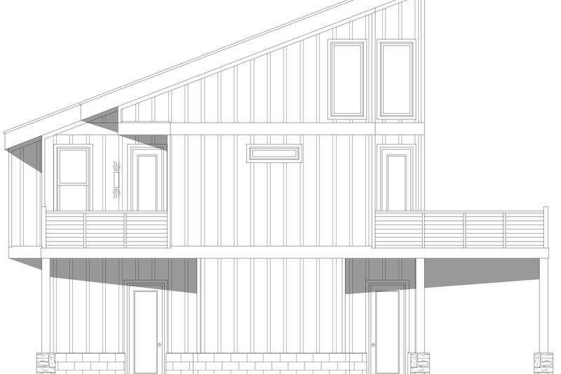 House Design - Exterior - Other Elevation for Beach House Plan #932-1120 - 3 bed, 4 bath