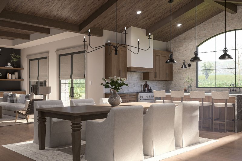 Architectural House Design - Interior - Dining Room 1 for Craftsman House Plan #455-791 - 3 bed, 2.5 bath