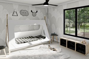 Interior - Bedroom 2 for Modern House Plan #455-284 - 4 bed, 3.5 bath