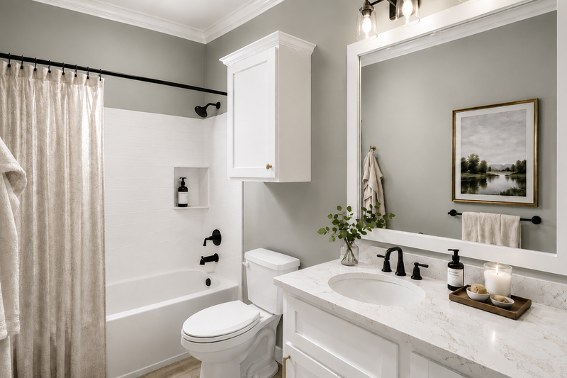 House Blueprint - Interior - Bathroom for Farmhouse House Plan #44-314 - 3 bed, 2 bath