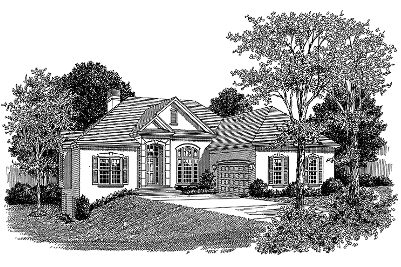 Home Plan - Exterior - Front Elevation 3 for Traditional House Plan #453-94 - 3 bed, 2.5 bath