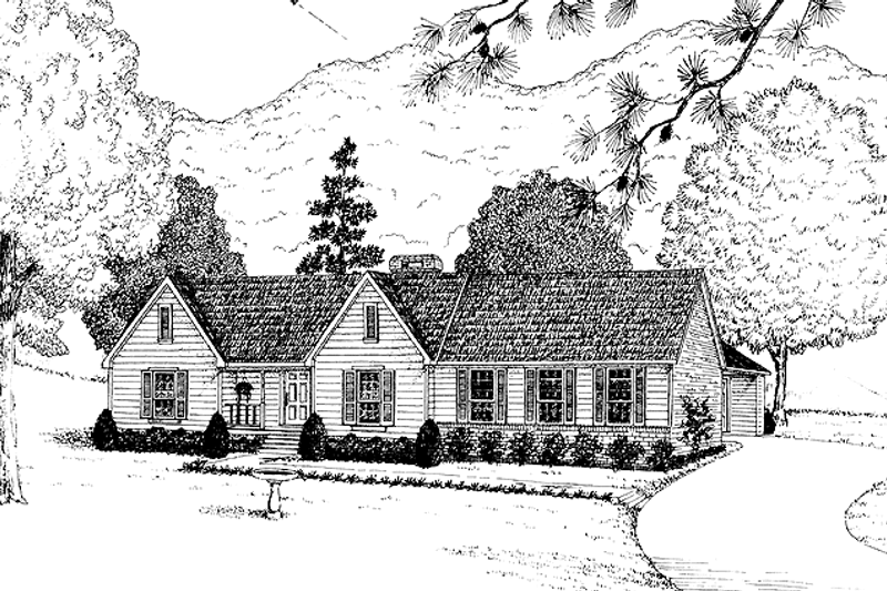 House Plan Design - Ranch Exterior - Front Elevation Plan #36-605