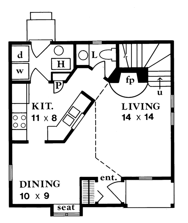Dream House Plan - Craftsman Floor Plan - Main Floor Plan #1016-2